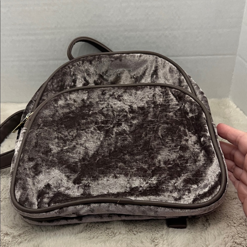 Velvet Backpack in a purplish tone